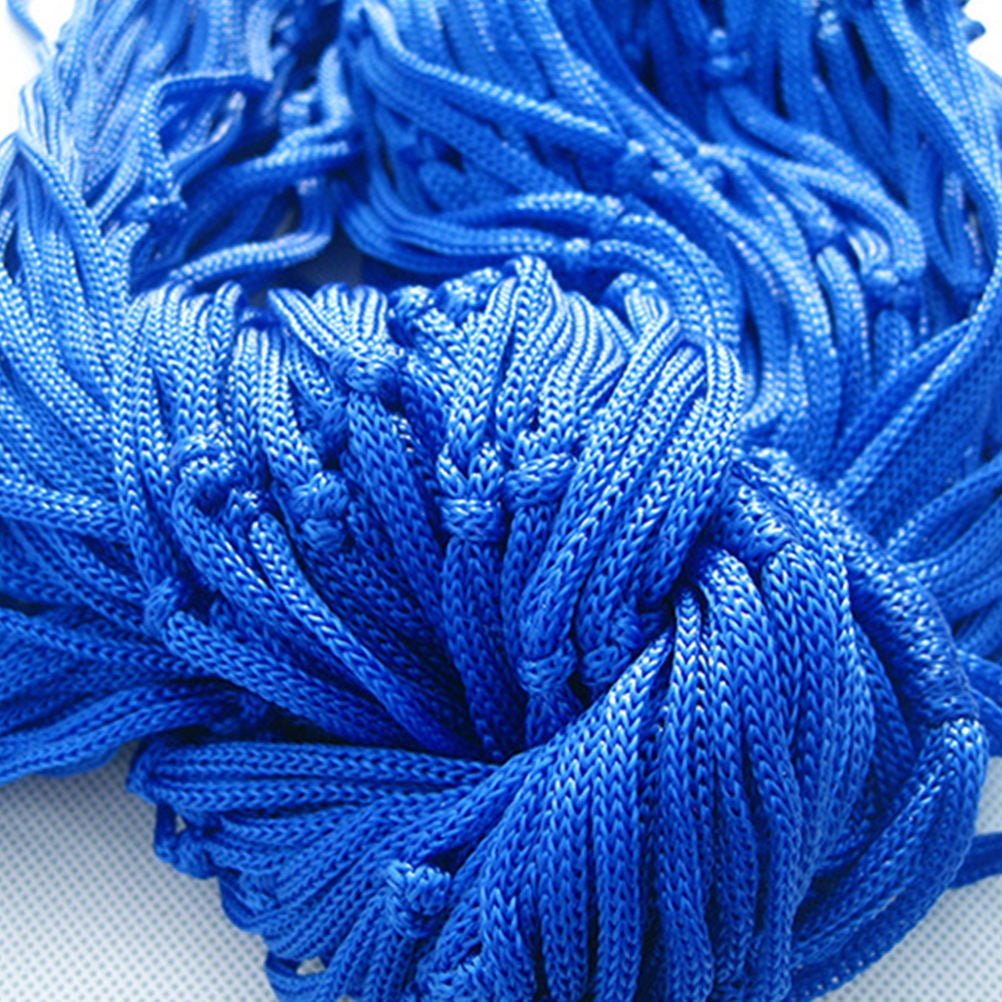 Mobutofu Outdoor Hammock Durable Netted Nylon Blue 1Set For Hanging Bed And