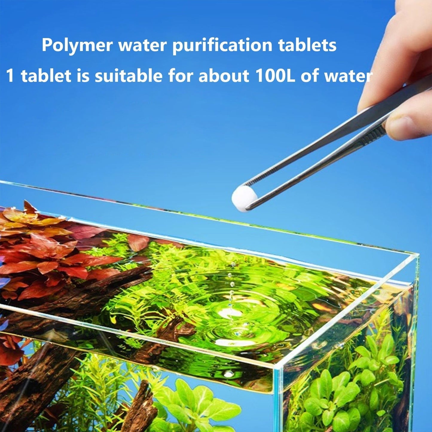 Cadorn High - Quality Polymer Water Purification Tablets for Fish Tank - Water Quality Purification, Softening & Deodorization