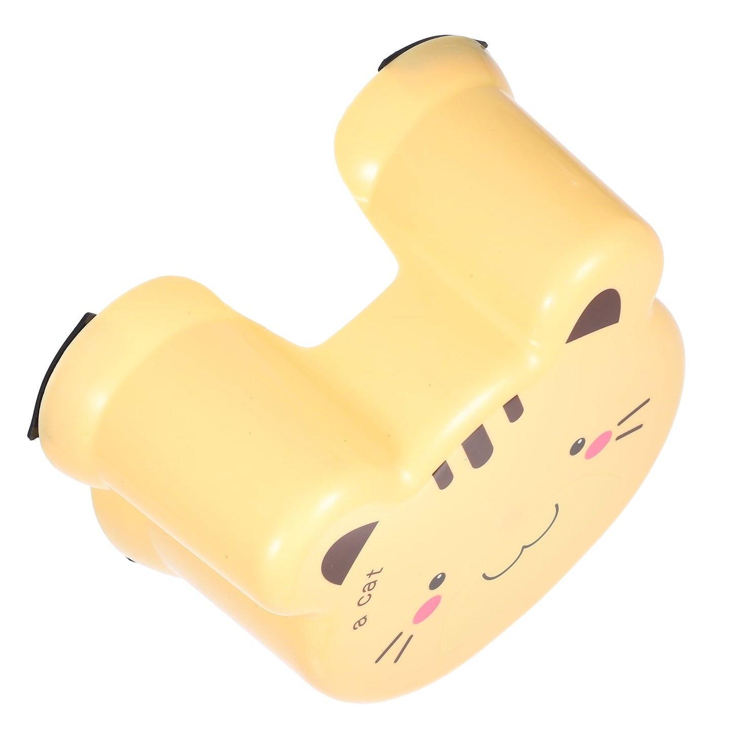 MUSEYA Small Stool for Bathroom Yellow Plastic Rectangular Stool 1Pack