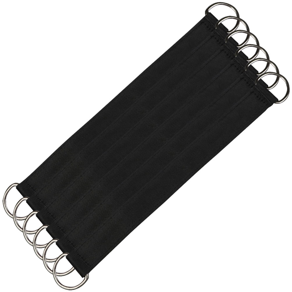 PAMINGONO 6Pcs Tree Hanging Strap Black Stainless Steel for Hammock Ropes and Outdoor Picnics