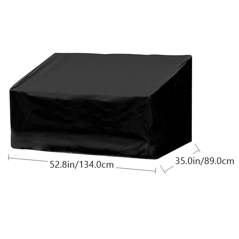Raindrops 1pc Garden Bench Cover Seater Oxford Cloth Dust Protection Outdoor Furniture Shield Sun For Use