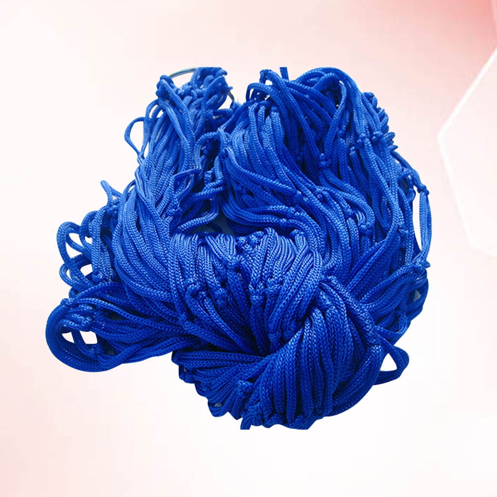Mobutofu Outdoor Hammock Durable Netted Nylon Blue 1Set For Hanging Bed And