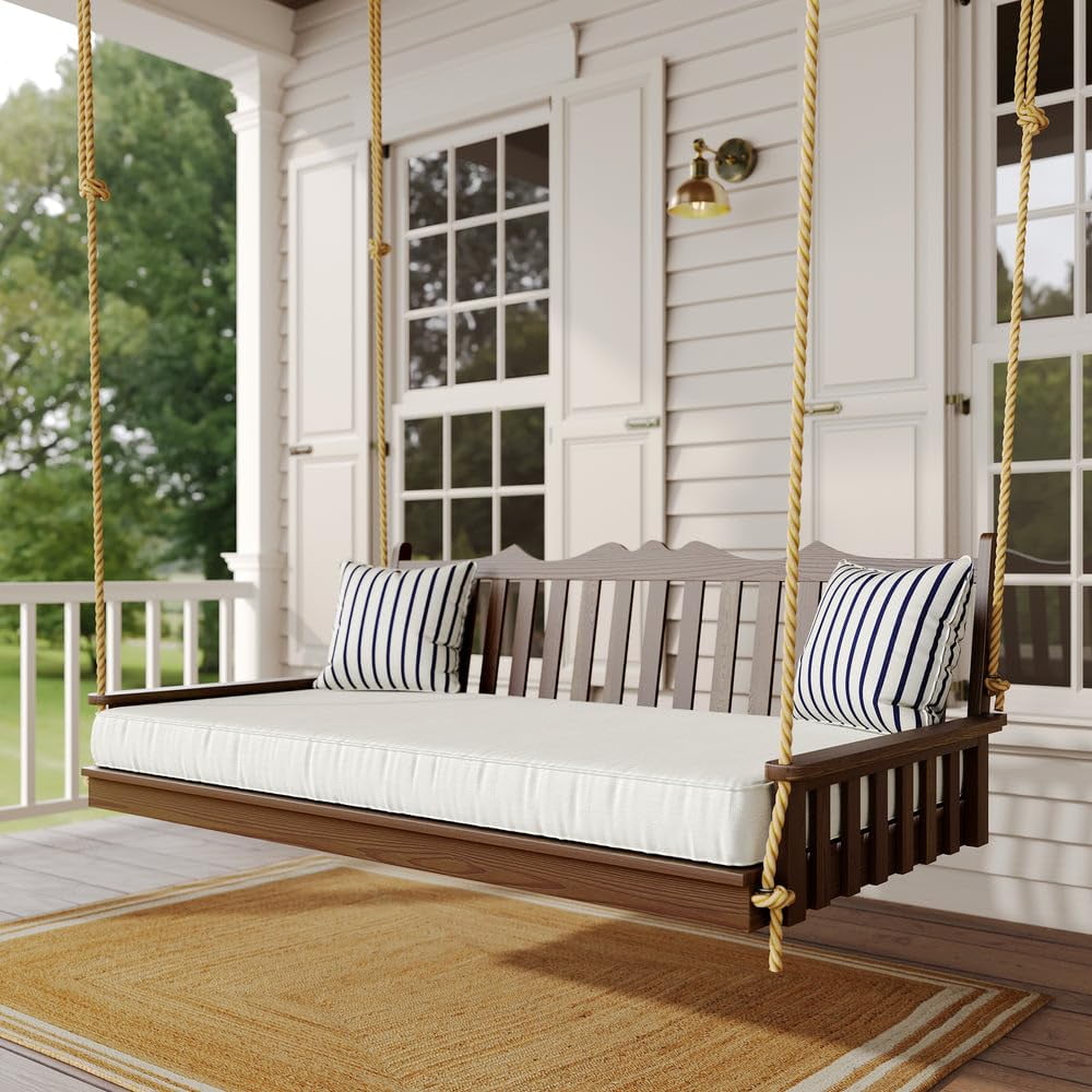Keystone Amish Co. 6 Foot York Porch Swing Bed, Unfinished