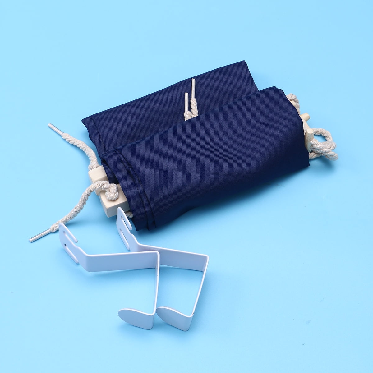 Worgeous 1Pcs Dark Blue Foot Hammock for Home and Office 11.8x6.7x0.4in
