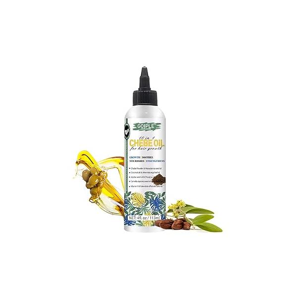 Natural 10 in 1 Chebe Oil Moisturizer for Scalp, African Powder Hair Growth Stronger, Thicker, Longer All Types(2pcs)