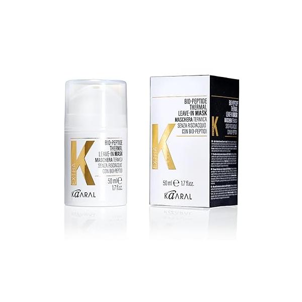 ExtraK Bio-Peptide Thermal Leave-In Hair Mask (50ml), 4-Minute Repair & Heat Protection, Strengthens Damaged Hair, Restores Shine Elasticity, Professional Keratin Treatment