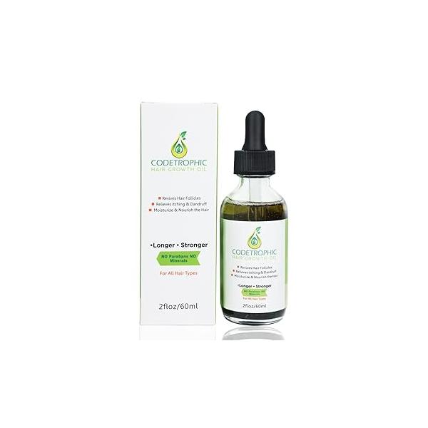 Rosemary Oil for Hair Growth Organic - Natural Treatment, 2.0 Fl Oz, Pack of 1