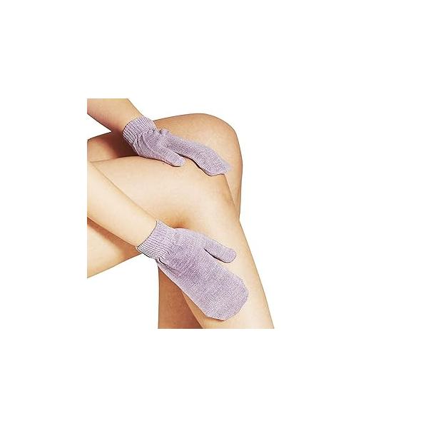 Dual Texture Exfoliating Gloves, Bath Gloves for Shower, Spa, Massage and Body Scrubs, Dead Skin Cell Remover (1 Pair Heavy Glove)