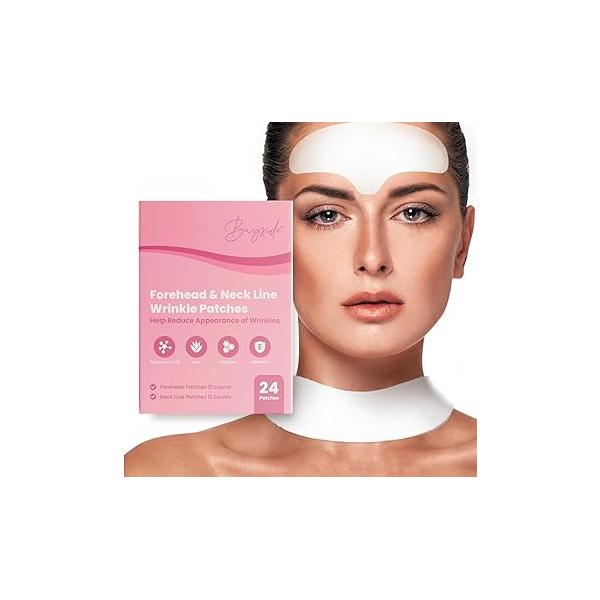 Forehead Wrinkle Patches | Anti-Wrinkle Facial for Fine Lines Overnight Filler & Deep Line Treatment Disposable Face Tape a Youthful, Firmer, and Smoother Appearance 20 Count