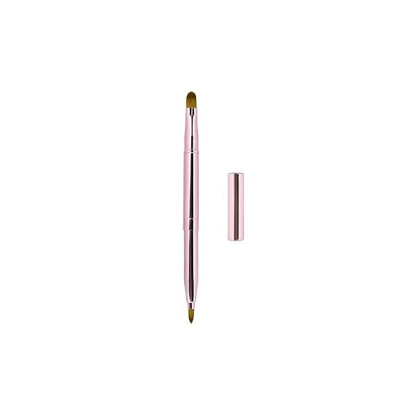 Exquisite Professional Lip Brush Applicators-Retractable Lipstick Brushes- Gloss Makeup Tool For Women and Girls (Black)