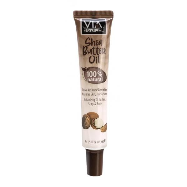Via Natural 100% Shea Butter Oil 1.5 Fl Oz (Pack of 1)