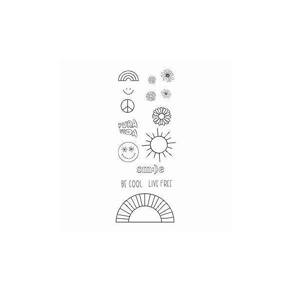 Pura Vida Brightside Temporary Tattoo Set - Stylish Designs, Instructions Included Pack of 15
