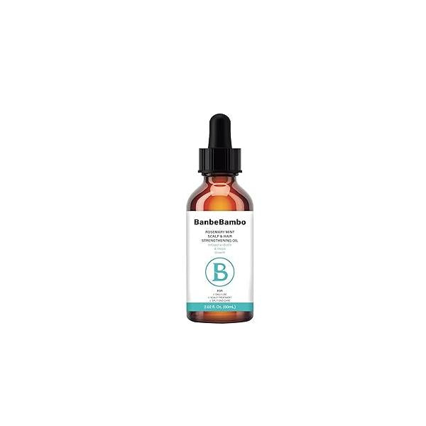 Rosemary Mint Oil for Hair Growth Serum Loss,Organic Wild Natural Mask SERUM,Scalp Hydration Dandruff,Tea Tree&Castor&Jojoba&Argan&Oil Hair,For Frizzy&Damaged,No cruelty