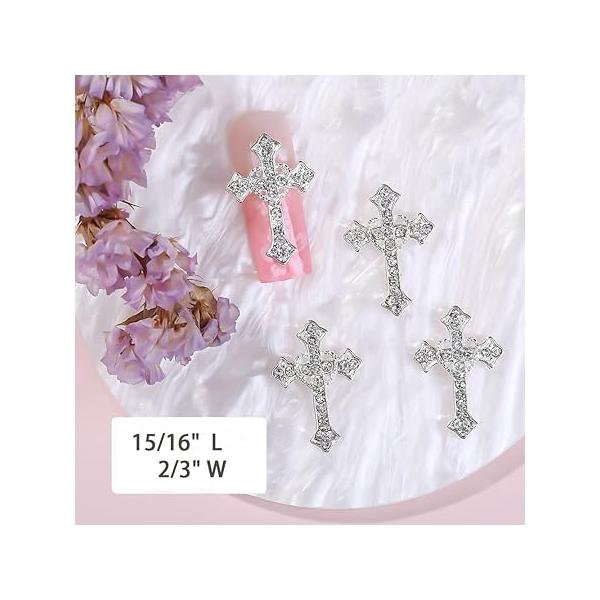 Nail Snake Charms - 6 Colours Gems 3D Diamonds Serpent Accessories, Punk for Nails Making DIY Supplies