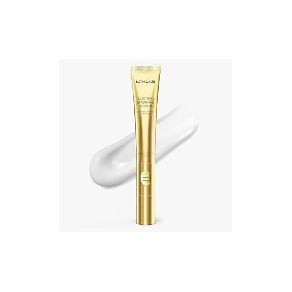 Retinol Under Eye Cream for Puffiness: Wrinkles Dark Circles Treatment with Massage Head - Anti Aging Serum Hyaluronic Acid