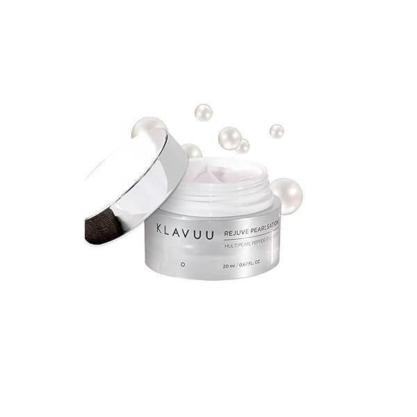 KLAVUU PEARLSATION Enriched Pearl Eye Cream - Face Moisturizer, Niacinamide, Enhances Skin Elasticity, Dark Circles Under Treatment with Anti-Aging Hydration, Korean Care (0.68oz/20ml)