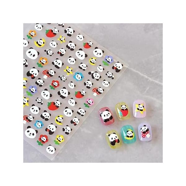 Graffiti Fun Nail Art Stickers Decals Abstract Twisted Face Sticker 3D Self Adhesive DIY Design Fashion Trend Glamour Decoration Accessories for Ladies Girls Kids (2 Sheets)