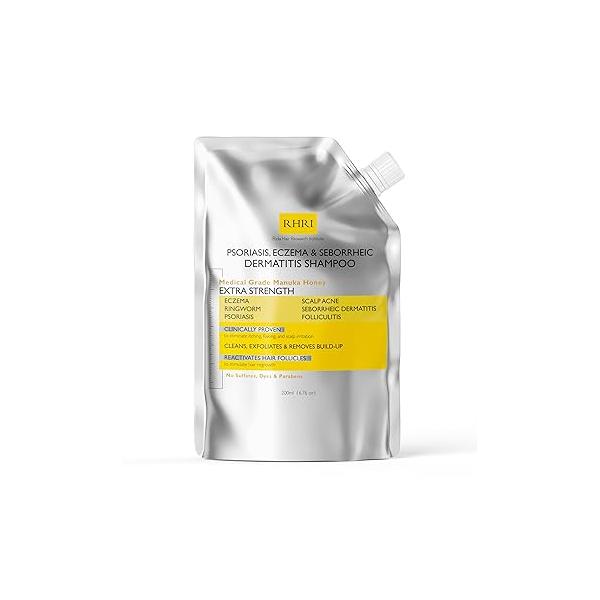 Psoriasis Shampoo for Men & Women with Manuka Honey | Best Itchy Scalp Treatment Eczema, Seborrheic Dermatitis, Ringworm Folliculitis