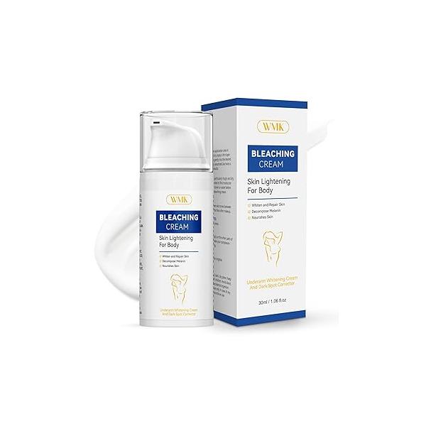 WMK Skin Lightening Cream for Intimate Areas - Vitamin C Dark Spot Remover Underarms, Knees, Elbows & Bikini Line