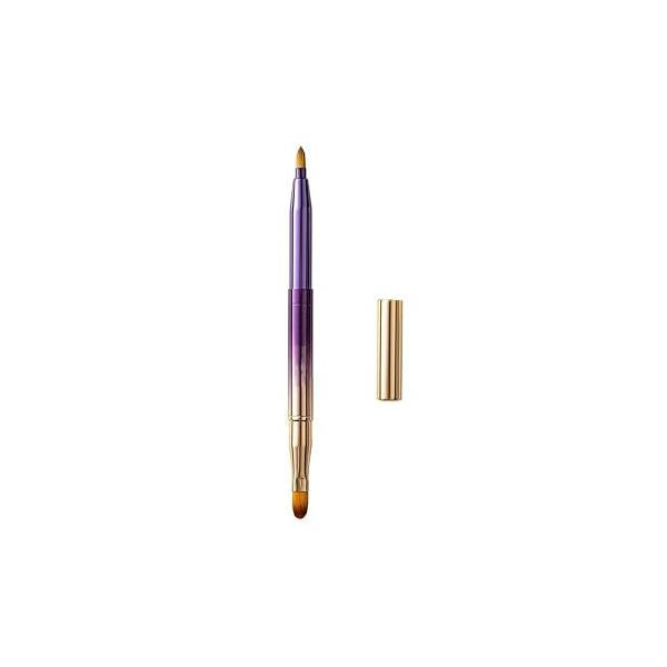 Exquisite Professional Lip Brush Applicators-Retractable Lipstick Brushes- Gloss Makeup Tool For Women and Girls (Black)