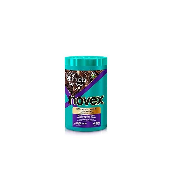 Novex My Curls Extra Deep Hair Care Cream Mask 14oz/400g - Enhanced with a Mix of Oils and Cranberry Extract (Suitable for All Curls)