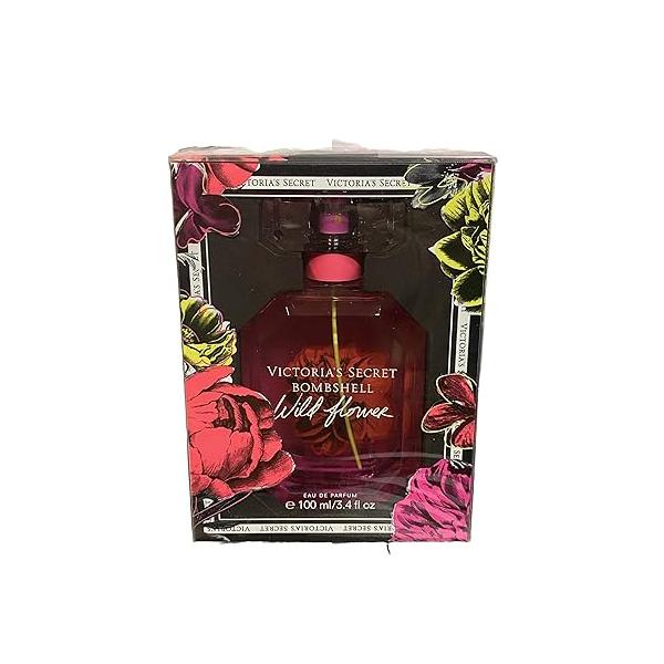 Victoria's Secret Bombshell Wild Flower Eau De Parfum Spray,3.40 Fl Oz (Pack of 1)