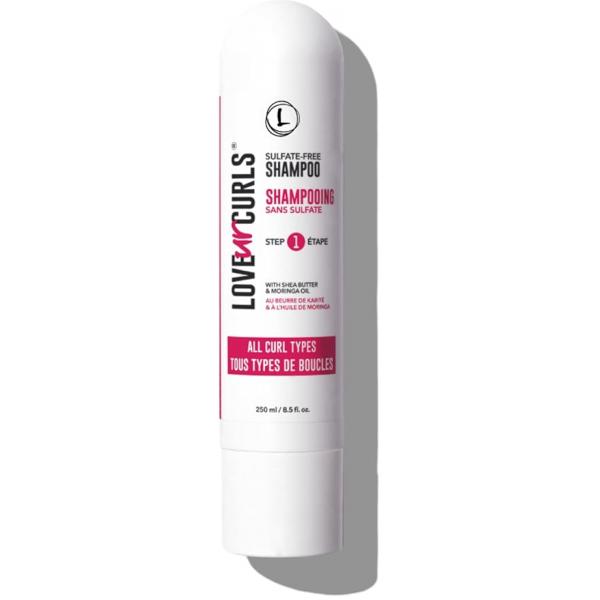 Love Ur Curls Shampoo for Curly, Wavy, Kinky Coily Hair, 8.5 oz - Sulfate Free Gentle, Moisturizing Hair Care Products Soft, Smooth Curl Definition