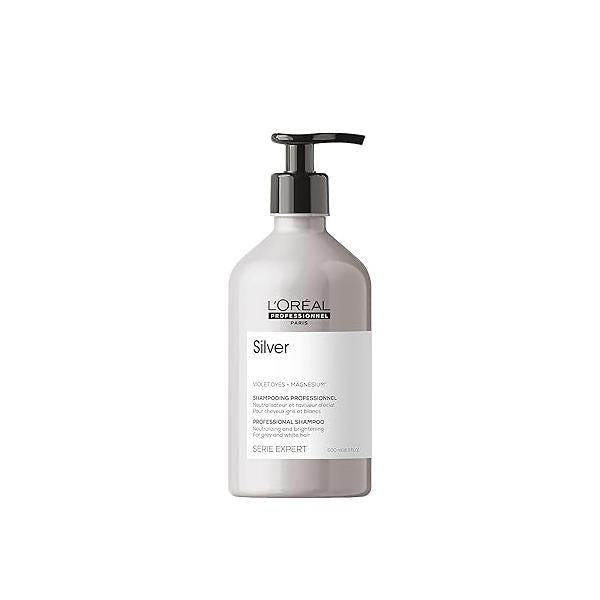 L'Oréal Professionnel Paris Color Depositing Purple Shampoo - Neutralizes Unwanted Yellow Tones For Natural, Color-Treated or Bleached, White & Blonde Hair