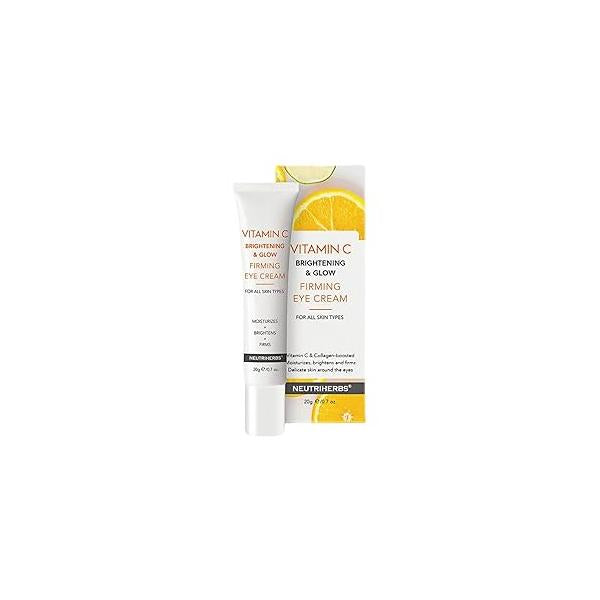 Neutriherbs Eye Cream Vitamin C Gel for Dark Circles, Bags, Puffiness, Massage Under with Hyaluronic Acid, 20g e/0.7 oz.