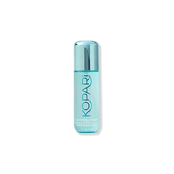 Kopari Hair & Body Mist Kaanapali Coast, Long-Lasting Clean Creamy Coconut Scent, Blend of Sweet Milk and Vanilla, Hints Warm Spice, 4 oz