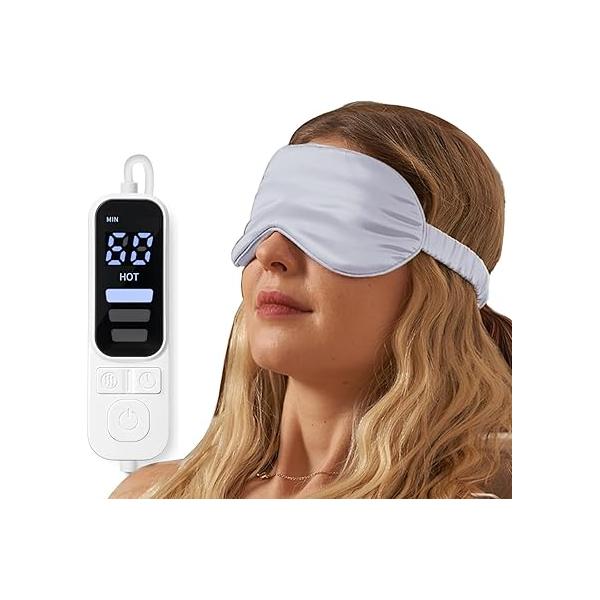 Heated Eye Mask for Dry Eyes,FSA HSA Eligible,Syndrome, MGD, Blepharitis, Stye Treatment,Warm Compress Eyes, Cool Masks Dark Circles and Puffiness,Soothe Discomfort.(Pink)