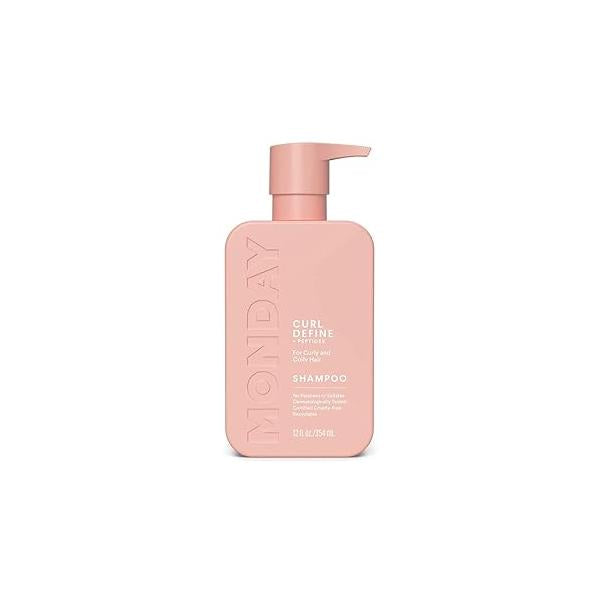 MONDAY HAIRCARE CURL DEFINE Shampoo with Peptides, Coconut Oil & Provitamin B5 for Curls of All Types 354 mL