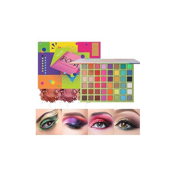 docolor Eyeshadow Palette Shimmer Matte Highly Pigmented Eye Shadow Natural Warm Glitter Long Lasting Waterproof, Professional Contour & Highlight Powder Tropical Makeup (34 Color)