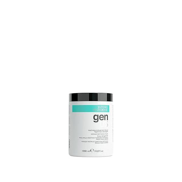 Genus Intense Restoring Hair Masks for Frizzy, Curly Softness, Shine, & Frizz Control - Deep Conditioning Hairmask with Silk Protein and Avocado Oil Dry Damaged Conditioner