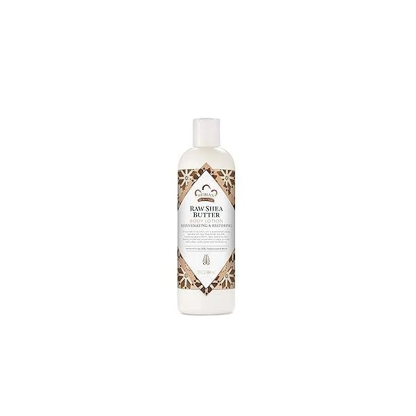 Nubian Heritage Body Lotion Raw Shea Butter for Dry Skin Paraben Free Lotion, 13 oz