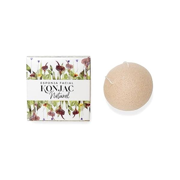 Konjac Facial Sponge: 100% Plant-Based, Biodegradable, High Durability Product (White)