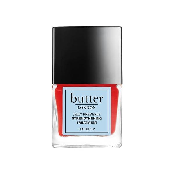 butter LONDON Nail Strengthener for Damaged Nails, Jelly Preserve - Translucent Finish Polish Strengthens, Nourishes & Rejuvenates Beds Roots Care Products