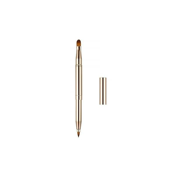 Exquisite Professional Lip Brush Applicators-Retractable Lipstick Brushes- Gloss Makeup Tool For Women and Girls (Black)