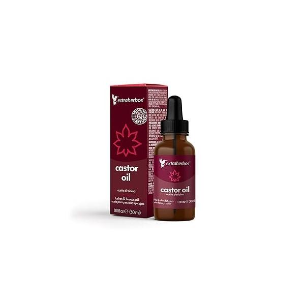 Pure Castor Oil 30ml - 100% Natural, Cold-Pressed for Eyelashes, Brows & Hair Growth Hydrates Skin, Eliminates Frizz, Beard Care