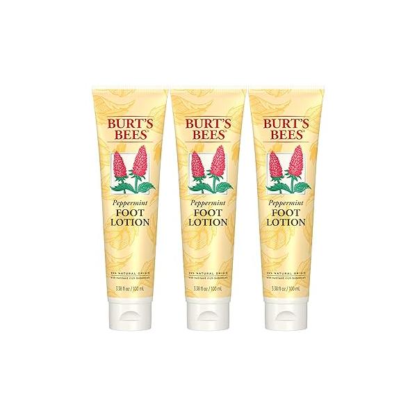 Burt's Bees Peppermint Foot Lotion, Pack of 3