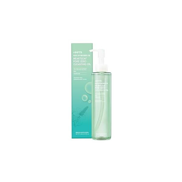 Deep Cleansing Oil Makeup Remover for Face, Heartleaf BHA Tea Tree Mild Soothing Pore Tightening Blackhead Care. Zero 200ml 6.76 Fl. Oz.