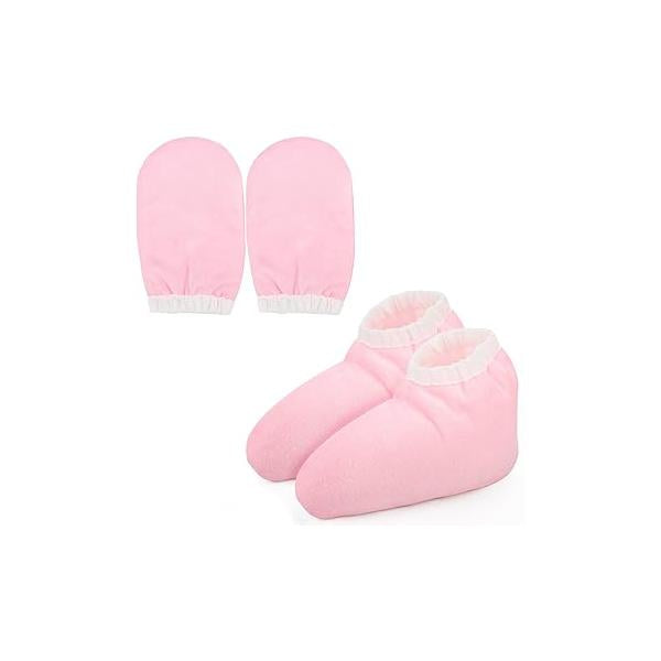 Segbeauty Thick Paraffin Wax Mitts, Heated Hand SPA Mittens for Women, Gloves Women Moisturizing Cracked Hands Hot Thermal Treat Warmer Machine Pink