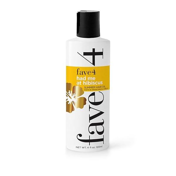 fave4 hair Had Me at Hibiscus Hair Oil, Super 7 Blend to Boost Strength & Retain Moisture, 3.4 oz