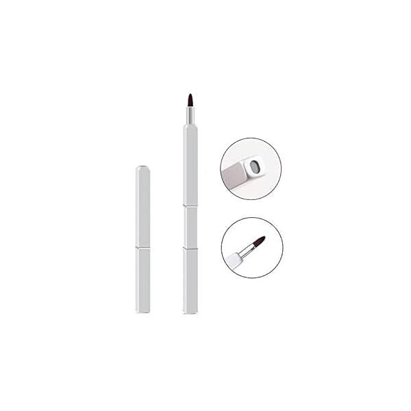 Exquisite Professional Lip Brush Applicators-Retractable Lipstick Brushes- Gloss Makeup Tool For Women and Girls (Black)