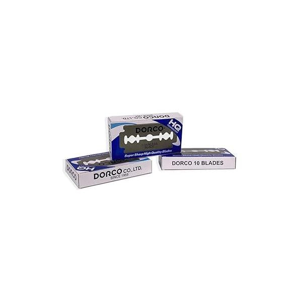 Dorco ST300 Platinum Extra Double Edge Razor Blades - 100 blades | 10x10