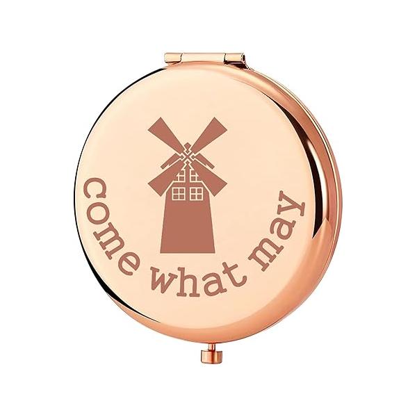KEYCHIN Moulin Rouge Musical Compact Makeup Mirror - Fans Gifts (Come What May-RG)
