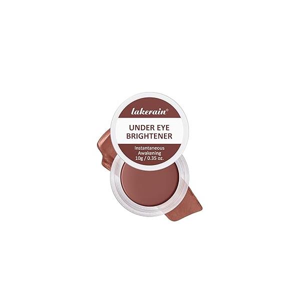 Under Eye Brightener & Concealer - Hydrating Color Corrector for Dark Circles, Lightweight Undereye Brightening Cream with Hyaluronic Acid Shea Butter, Smooth Blendable (Golden Toffee, 1)