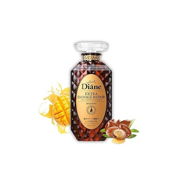 Moist Diane Anti Danduff Shampoo for Women & Men, Itchy Scalp Oily Hair by Keratin, Tea Tree, Mint, Rosemary& Argan Oil, Silicone Paraben Free from Japan 15.2 Fl Oz EXTRA FRESH& HYDRATE