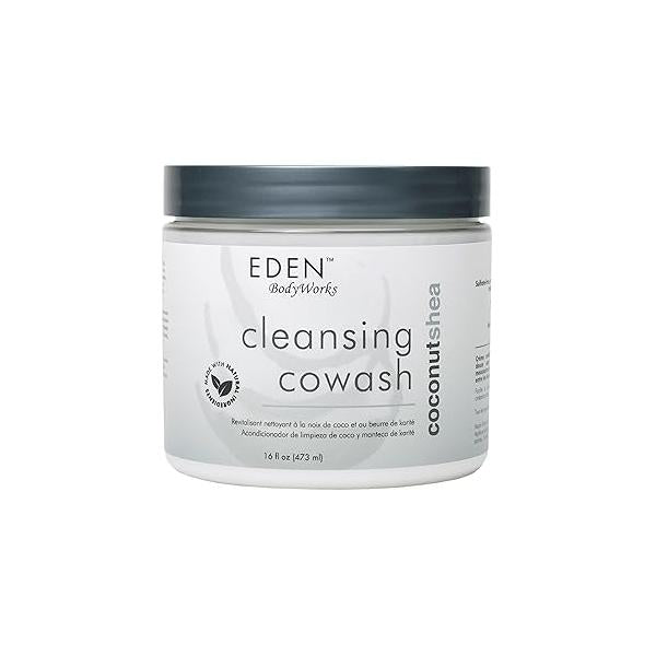 EDEN BodyWorks Coconut Shea Cleansing Cowash | Conditioner for Hair Curls & Textures Hydrate, Detangle Control Frizz Curly 16 oz